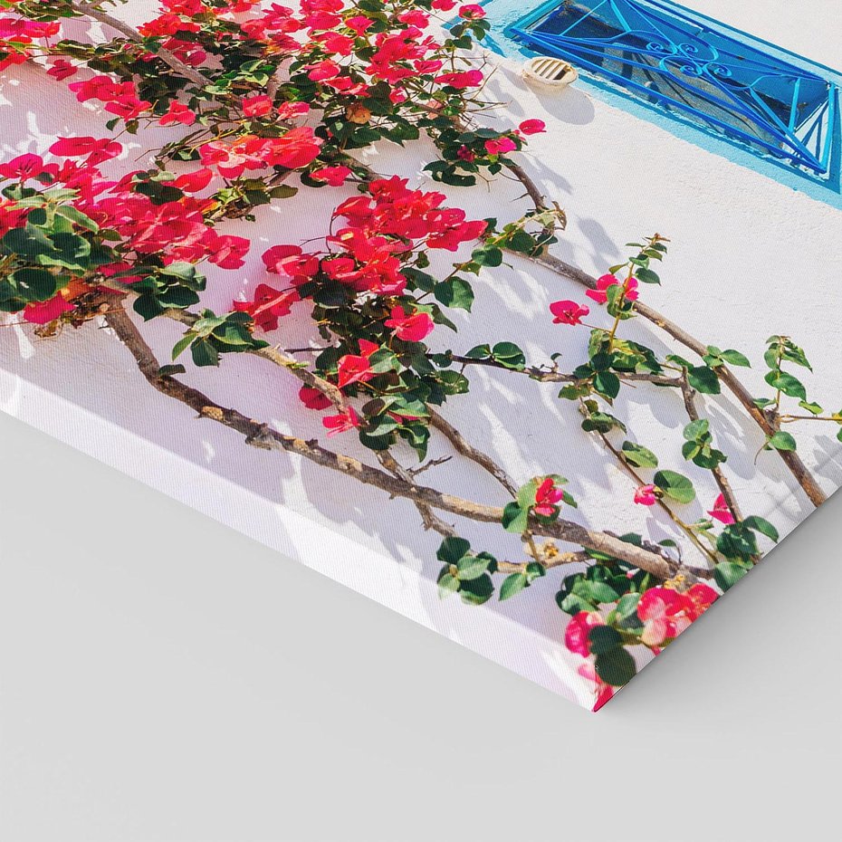 Obraz na płótnie 70x50 - Piękno miasta nad morzem - Grecja, uliczka