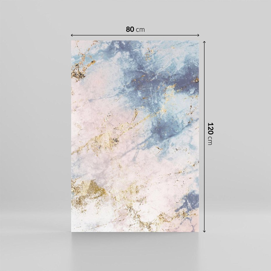 Obraz na płótnie 80x120 - Luksusowa Dekoracja - marmur, złoto