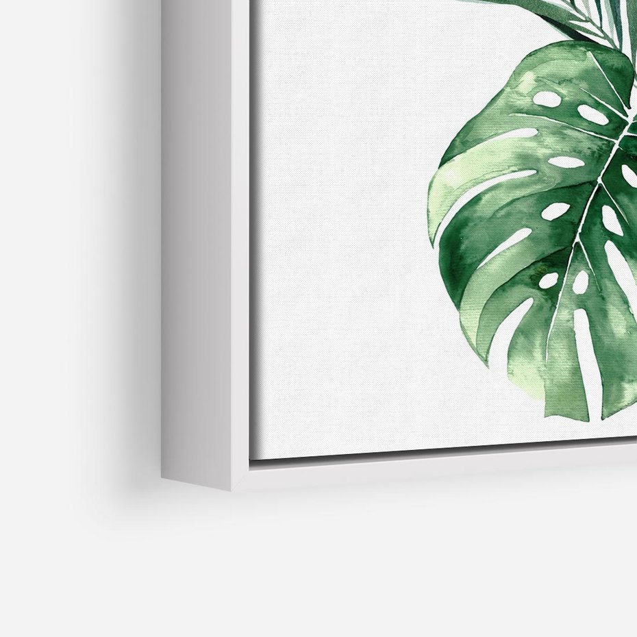 Obraz w ramie 50x50 - Przyjemność Złotej Natury - złote, liście - rama biała