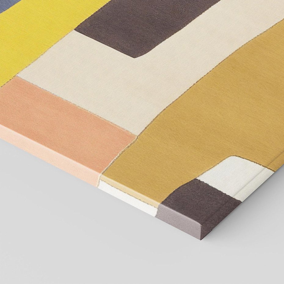 Obraz na płótnie 80x80 - Pasy Abstrakcji - kolorowe pasy, plamy koloru