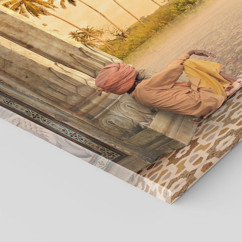 Obraz na płótnie 30x30 - Duch Indyjskiej Yogi - Indie, Azja