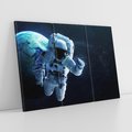 Obraz na płótnie 120x80 - kosmiczna podróż - kosmonauta, ziemia