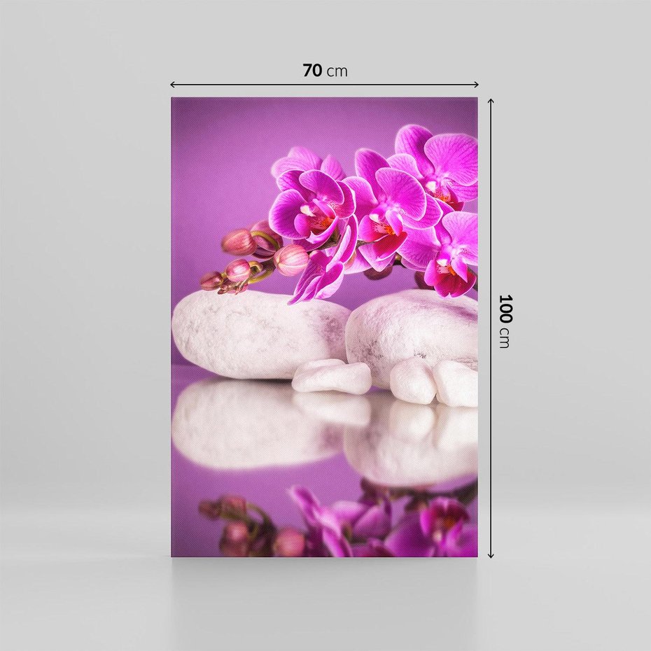 Obraz na płótnie 70x100 - Kwiatowy Relaks - orchidea, kwiat