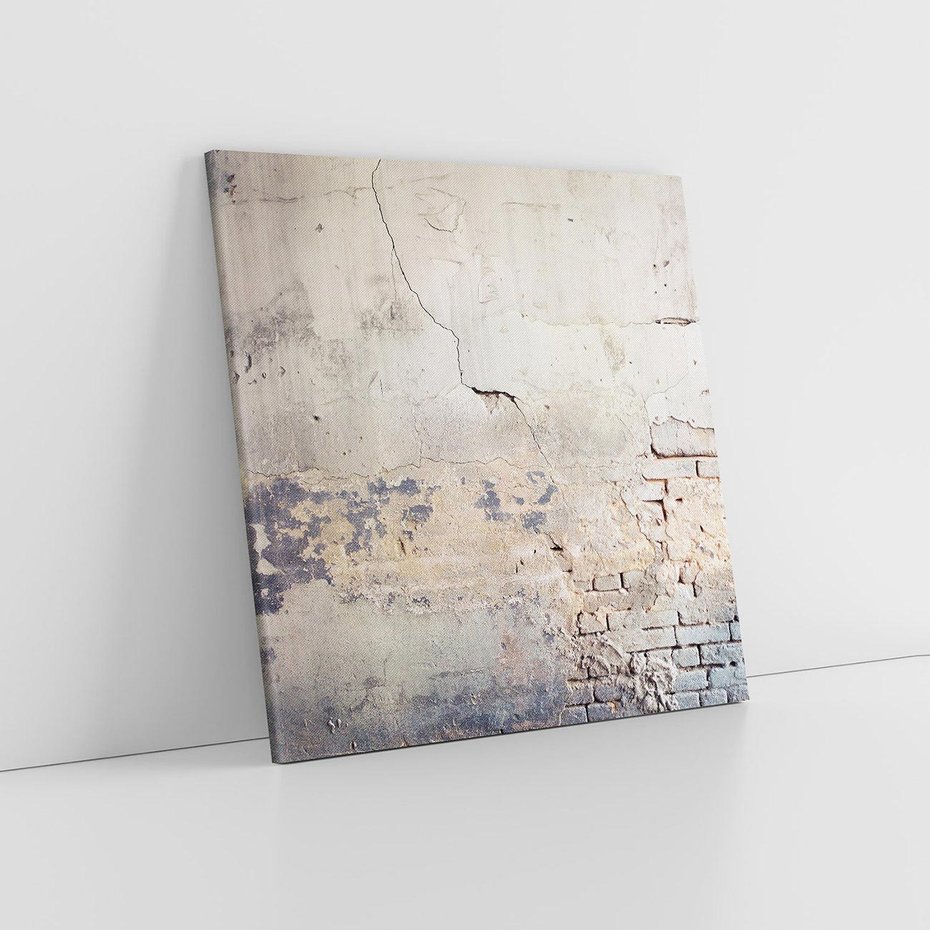 Obraz na płótnie 40x40 - Surowość ściany z betonu - ściana, beton