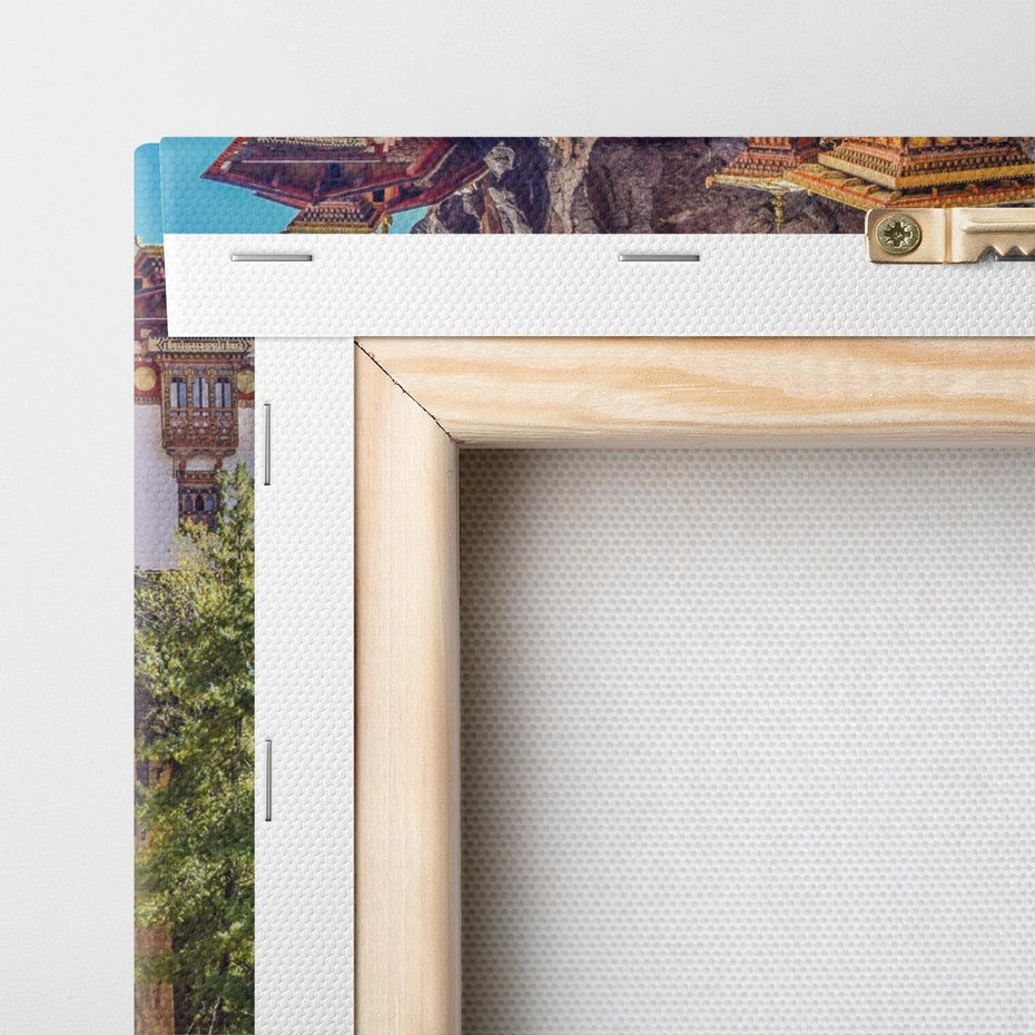 Obraz na płótnie 40x40 - Architektura Azji: Harmonia i Majestat - architektura, Azja