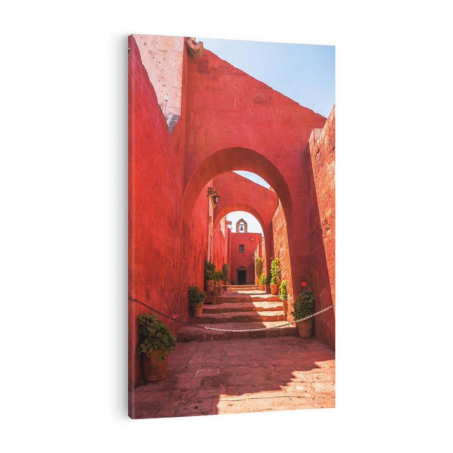 Obraz na płótnie 50x70 - Perspektywa Uliczki - uliczka, perspektywa