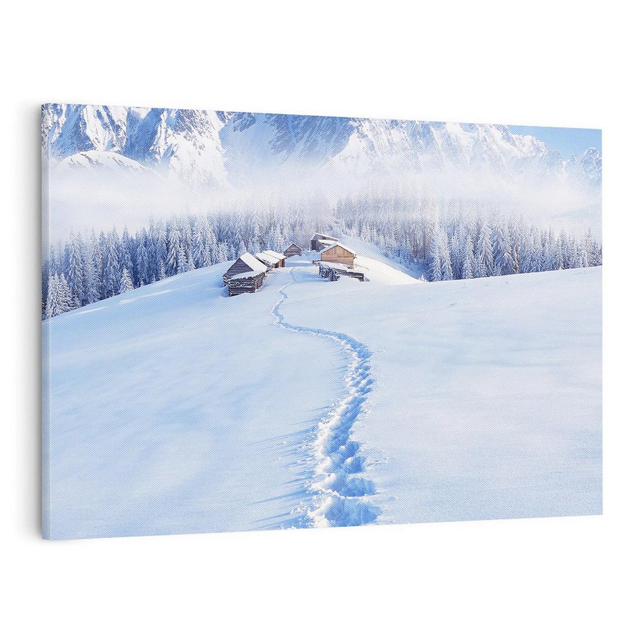 Obraz na płótnie 100x70 - Magia zimowych gór - zima, góry