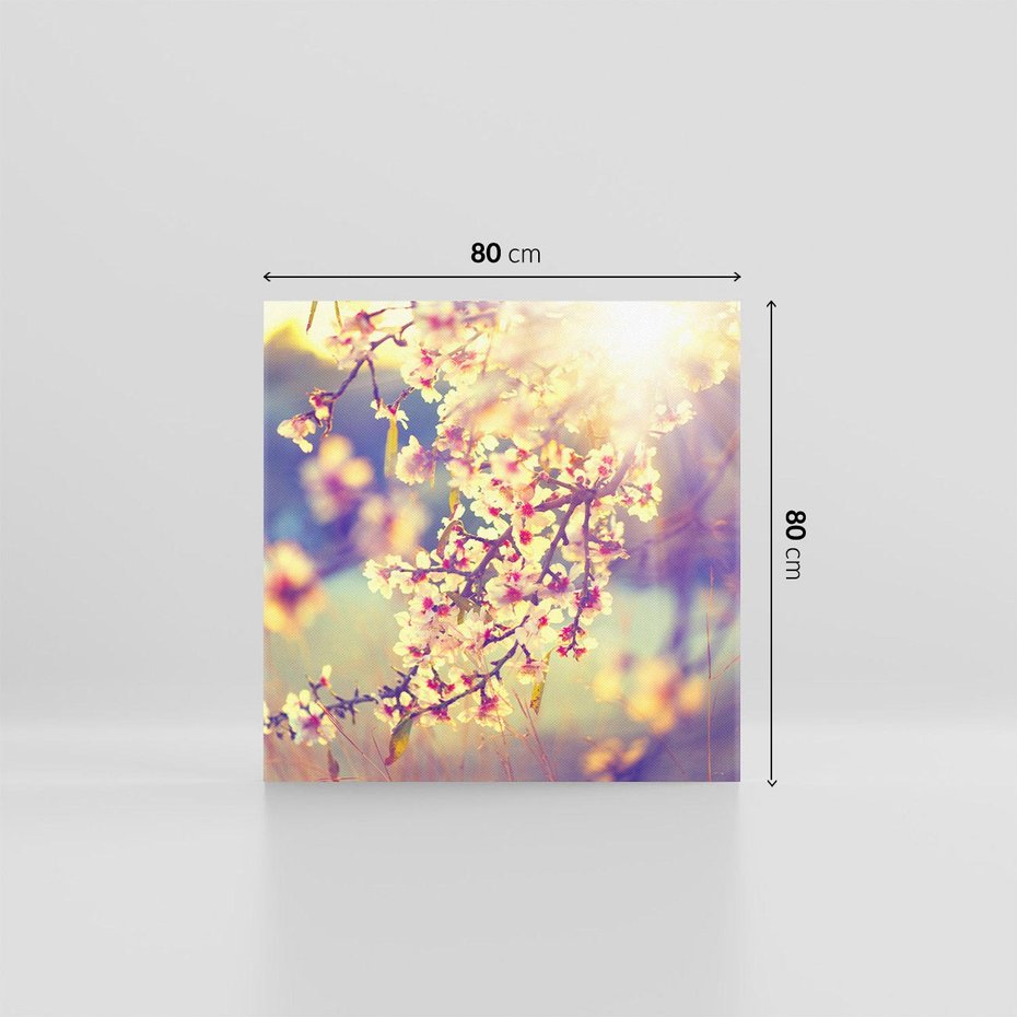 Obraz na płótnie 80x80 - Kwiatowa Wiosna - kwiaty, wiosna