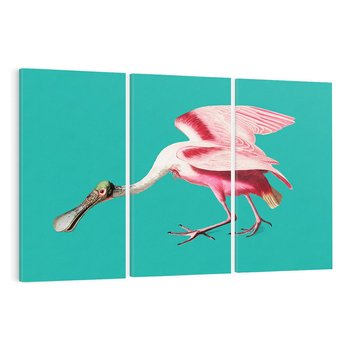 Obraz na płótnie 120x80 - Różowy Ptak Wyobraźni - różowy ptak, wyobraźnia