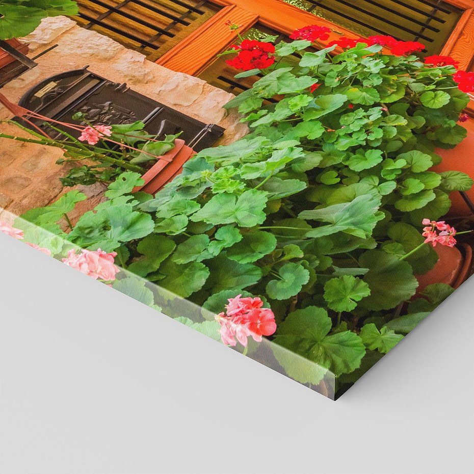 Obraz na płótnie 120x60 - Kolorowa harmonia - uliczka, miasto