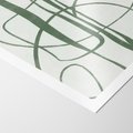 Plakat bez ramy 21x30 - Zielony Spokój - zielona abstrakcja, spokojny plakat