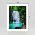 Plakat bez ramy 40x50 - : Moc Natury - wodospad, rzeka