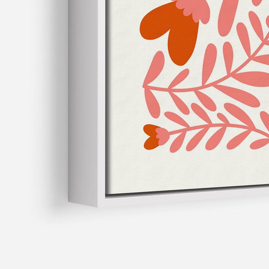 Obraz w ramie 80x120 - Taniec komplementarnych barw - kwiaty, pastelowe kolory - rama biała