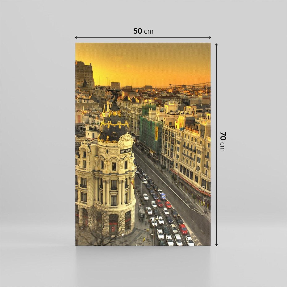 Obraz na płótnie 50x70 - Miasto Metropolii - miasto, metropolia