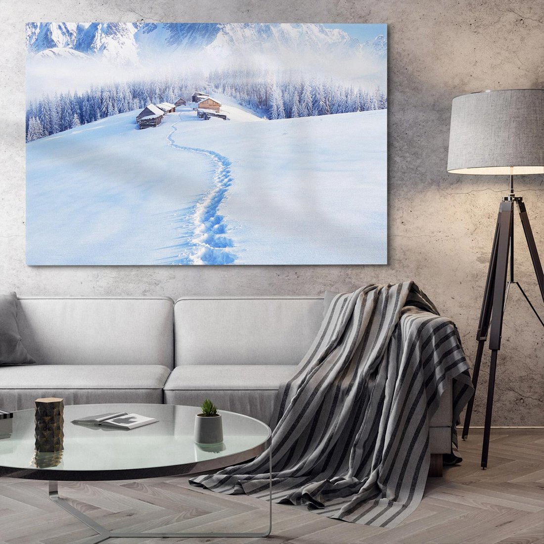 Obraz na płótnie 120x80 - Magia zimowych gór - zima, góry