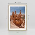 Plakat w ramie 50x70 - Spektakularne Formacje Naturalne - kanion, pustynia - rama drewno