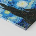 Obraz na płótnie 120x80 - "Gwiaździsta noc" (1889) Vincent van Gogh - Reprodukcja - reprodukcja, obraz na płótnie