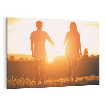 Obraz na płótnie 120x80 - Para - Miłość Wspólnych Chwil - para, miłość
