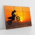 Obraz na płótnie 120x80 - Adrenalina motocyklowego motocrossu - motocykl, motocross