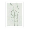 Plakat bez ramy 40x50 - Zieleń Wewnętrznej Harmonii - zielona abstrakcja, zgaszona zieleń