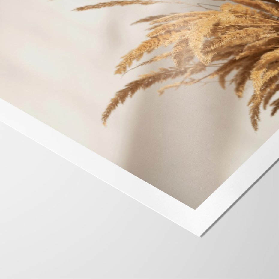 Plakat bez ramy 40x50 - Swobodne trawy boho - boho, suche