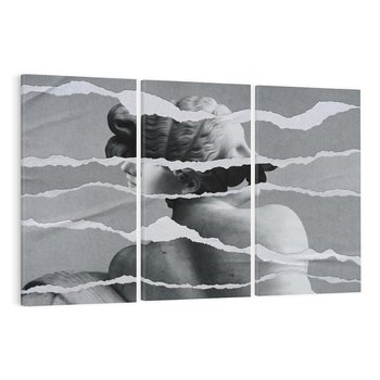 Obraz na płótnie 120x80 - Kolaż z Antyczną Rzeźbą - antyczna rzeźba, kolaż ze zdjęć