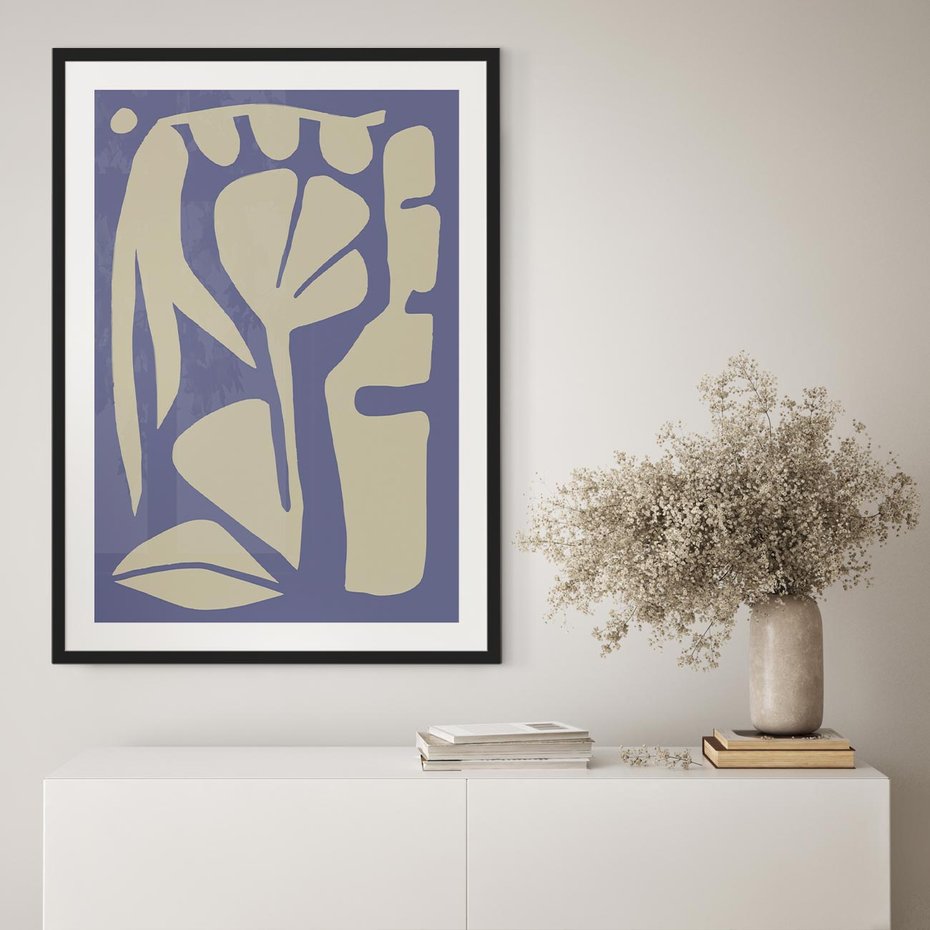 Plakat bez ramy 50x70 - Echa Wizualnej Transcendencji - skandynawski styl, plakat