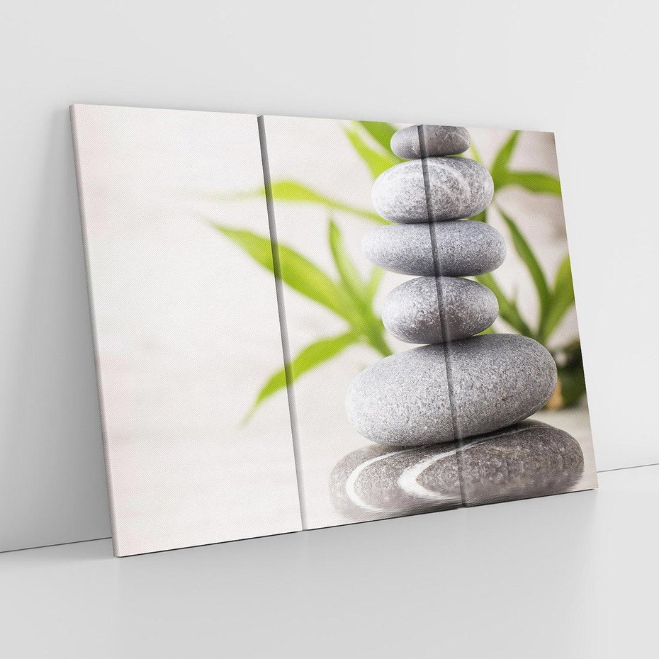 Obraz na płótnie 120x80 - Spa kamienie: naturalne piękno - spa, kamienie