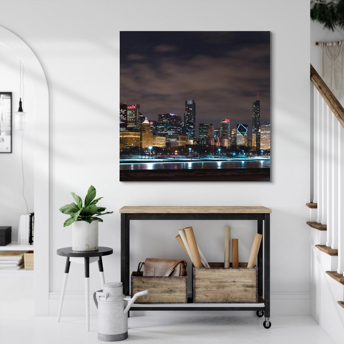 Obraz na płótnie 50x50 - Chicago - Miasto kontrastów - Chicago, USA