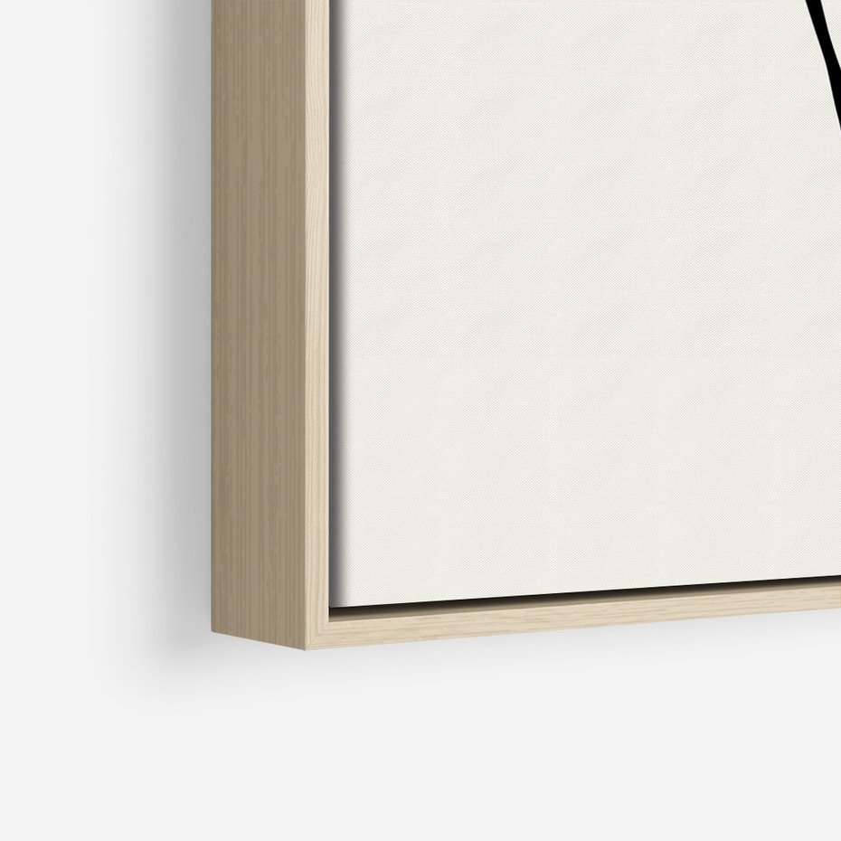 Obraz w ramie 70x100 - Elegancja Palm - nowoczesna sztuka, minimalistyczny styl - rama drewno