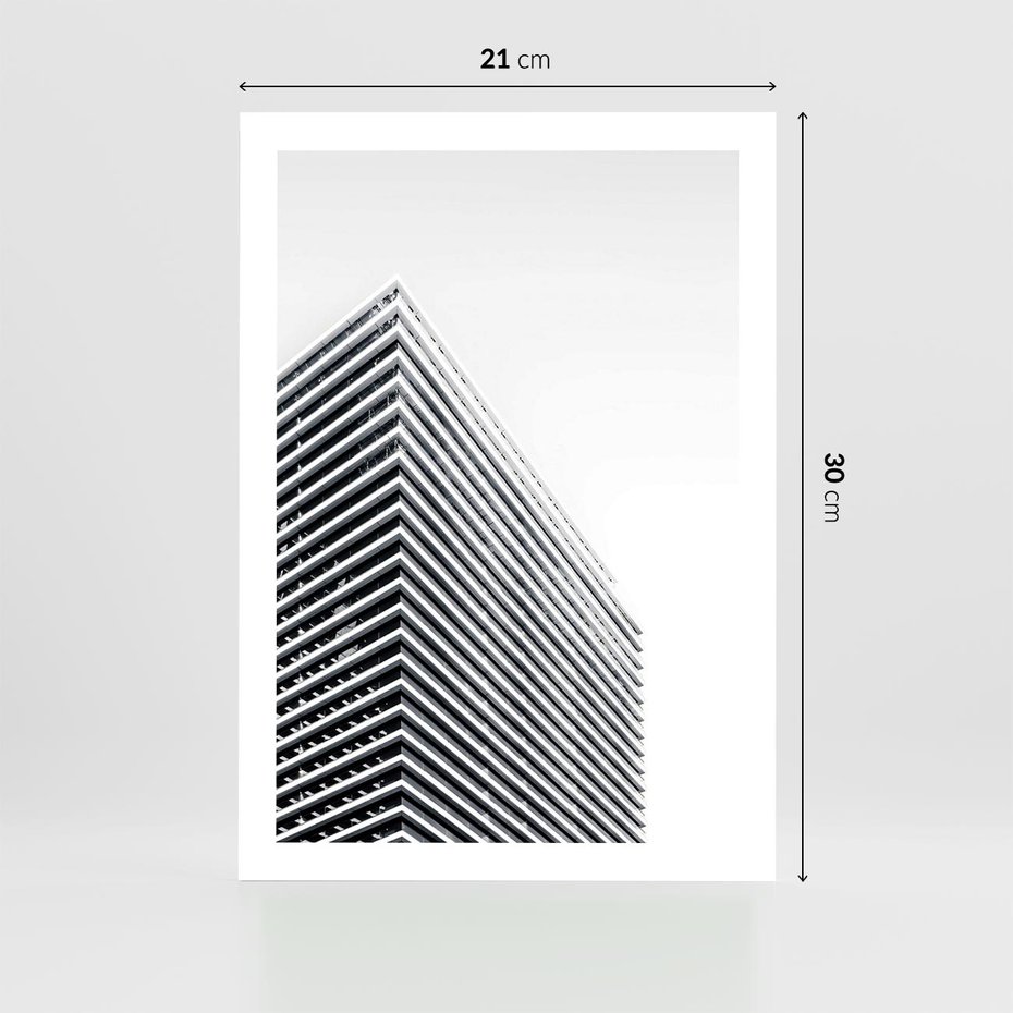 Plakat bez ramy 21x30 - Wzorce Wysokości - architektura, wysoki wieżowiec