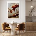 Plakat w ramie 30x40 - Sztuka Kwiatów - kwiaty, sztuka - rama biała