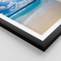 Plakat w ramie 50x70 - Wakacyjna plaża - plaża, wakacje - rama czarna
