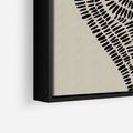 Obraz w ramie 70x100 - Nowoczesne Spektrum Wyobraźni - boho plakat, czarne kropki kreski - rama czarna