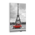 Obraz na płótnie 70x100 - Paryż z wieżą Eiffla w tle - Paryż, Eiffla