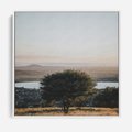 Obraz w ramie 50x50 - Siła Natury - drzewo, pejzaż - rama biała