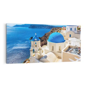Obraz na płótnie 120x60 - Urokliwy widok na Santorini - Santorini, widok
