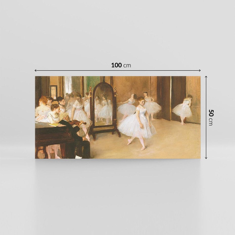 Obraz na płótnie 100x50 - The Dancing Class (1870), Edgar Degas - Reprodukcja - reprodukcja, obraz na płótnie