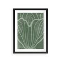 Plakat w ramie 30x40 - Zieleń Kształtująca Spokój - zielony plakat, roślinne inspiracje - rama czarna
