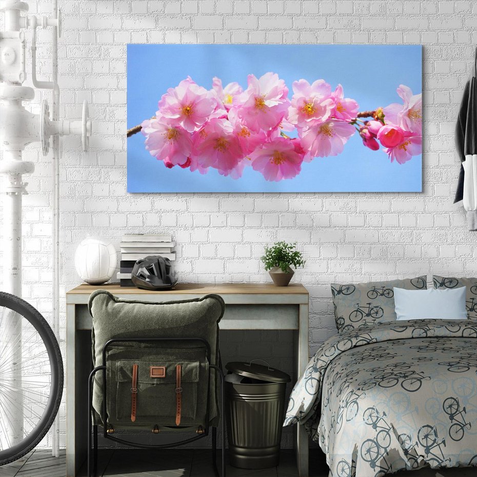 Obraz na płótnie 140x70 - Kwiatowy taniec kolorów - kwiat, kwiaty