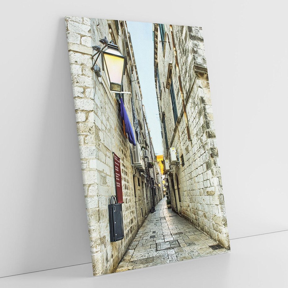Obraz na płótnie 80x120 - Urok Włoskiej Uliczki - włoska, uliczka