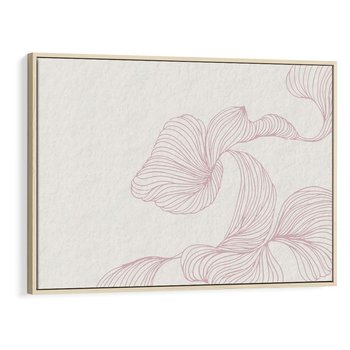 Obraz w ramie 70x50 - Szept marzeń i tajemnic - abstrakcyjne, roślinne ornamenty - rama drewno