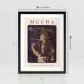 Plakat w ramie 30x40 - Reprodukcja A.Mucha - Mucha, plakat z reprodukcją - rama czarna