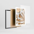 Plakat w ramie 30x40 - Siła Natury - złote, liście - rama czarna