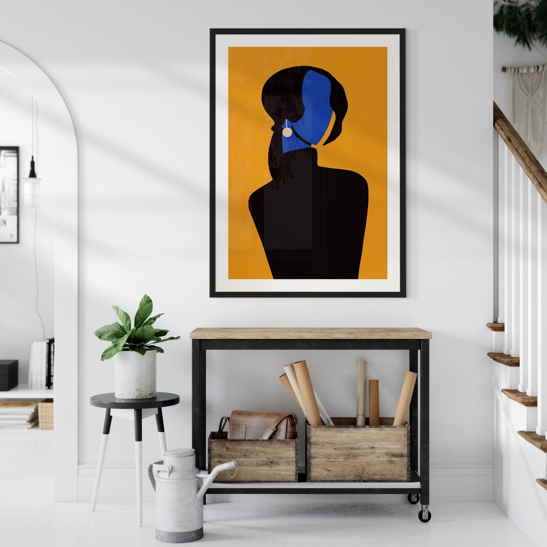 Plakat w ramie 30x40 - Transformacja Form - sztuka nowoczesna, plakat - rama czarna