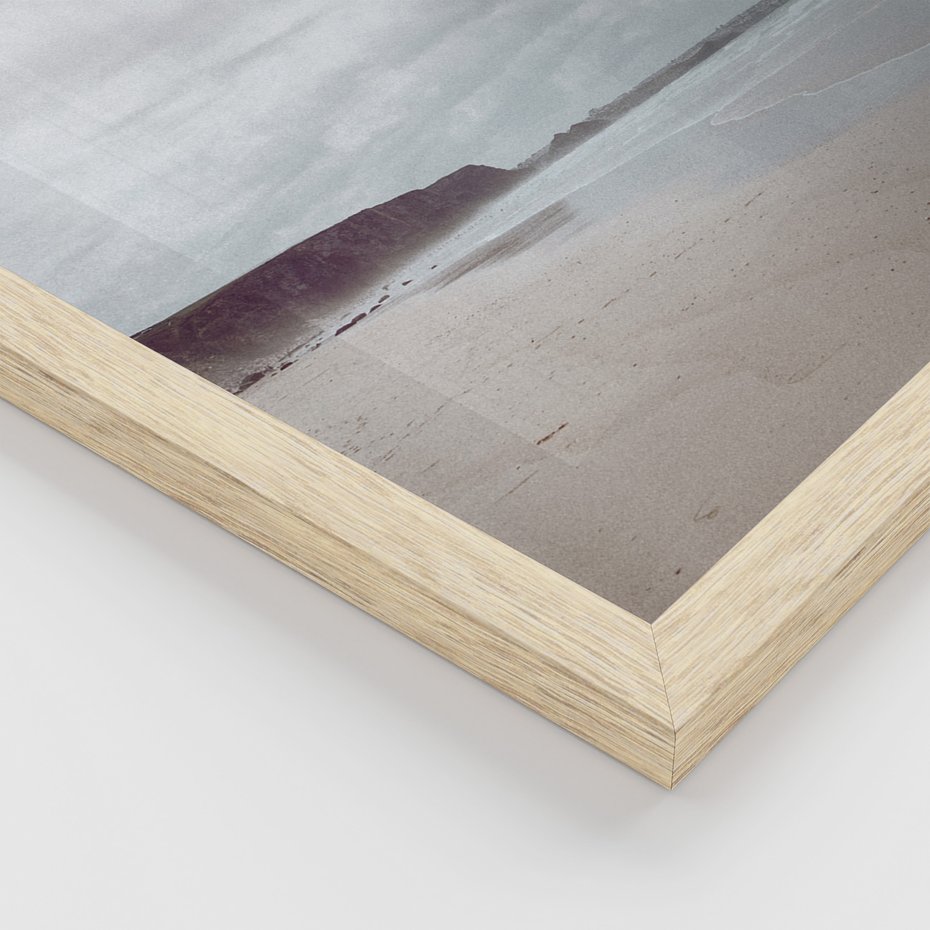 Zestaw obrazy w ramie 30x40 galeria - Latarnia, mglisty, pejzaż, morze - rama drewno