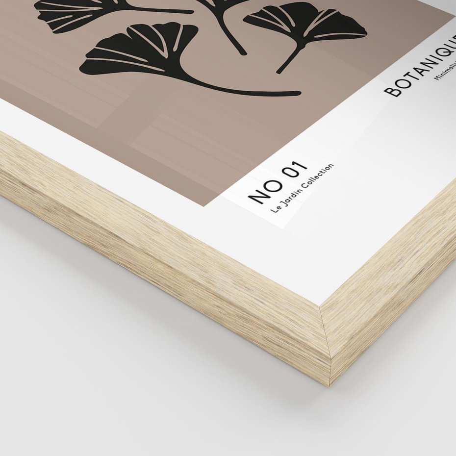 Plakat w ramie 30x40 - Botaniczne wymysły - sztuka boho, plakat - rama drewno