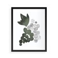 Plakat w ramie 40x50 - Grono Abstrakcji - minimalistyczny plakat, winogrona - rama czarna
