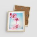 Plakat w ramie 40x50 - Magia kwitnącej wiśni - kwitnąca, wiśnia - rama drewno