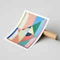 Plakat bez ramy 21x30 - Księga Kolorowych Wizji - różne geometryczne formy, koła